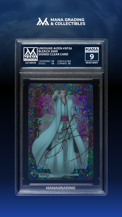 Unosuke Aizen #SP26 MANA 9 SIGNATURE GOLD STAMP