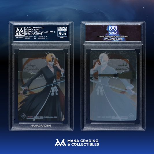MANA 9.5 Ichigo Kurosaki Bleach Clear Card