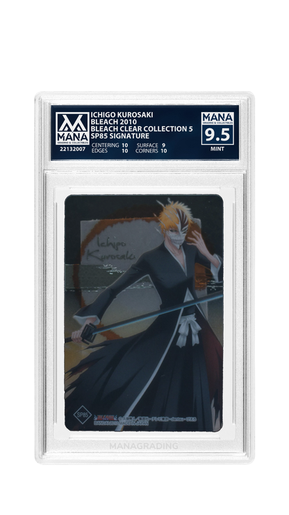 MANA 9.5 Ichigo Kurosaki Bleach Clear Card